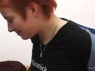 Horny Redhead Fingering Her Wet Pussy in Stockings