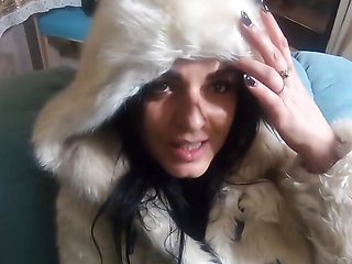 Milfycalla- Face Fuck While Wearing White Fur Coat and Ugg Boots 208i Think You Were a Bad Man Today.