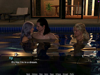 Paradise City by Twisted Arch - Poolside Threesome with My Wife and a Party Professional, Cum Swap Kiss 16