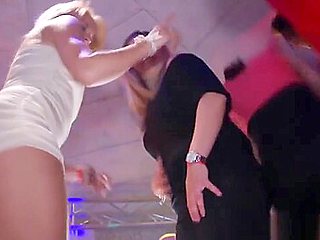 Amateur eurobabes cumdrenched at dance party