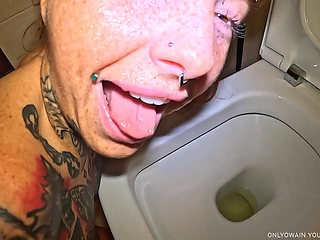 Piss Hungry Slut Gets Used