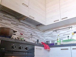 Naughty Hottie in the Kitchen