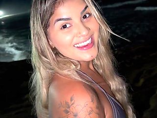 Tanned Latina cheats on hubby and hooks up with cock after beach - POV