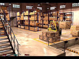 The office wife #2 Simon keeps looking up Stacy's skirt.