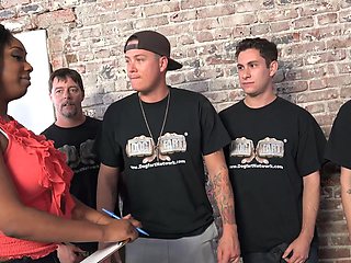 Hot interracial action with stunning ebony star Lisa Tiffian