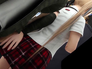 Stepdaddy Fucked Marie in Public Train