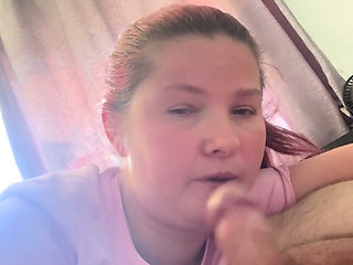 Sucking my partnered penis