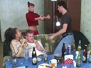 Skinny redhead teen in kitchen.: Blowjob, Amateur  Cumshot Porn