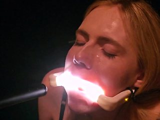 Rebel Rhyder plays with frozen cum