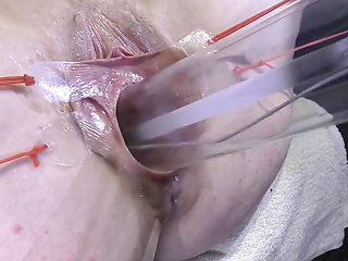 Far Spread Pussy Close up Fucking with Lamp 1000watt