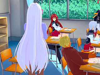 Rias Gremory Get fucked in the bathroom - DXD NTR Madness Series