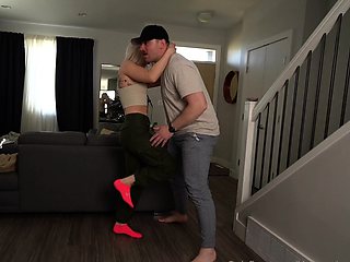 Naughty blonde enjoys some BDSM spanking