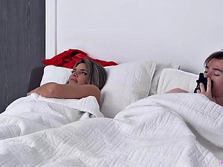 Stepson Fucks Busty Stepmom After Sharing Bed
