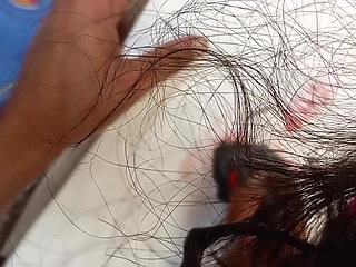 A Big Beautiful white woman masturbating under a tree attracting naked desi men