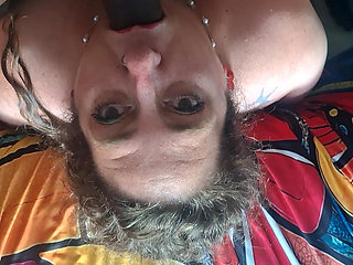 BBW Submissive Slut Roughly Face Fucked by BBC