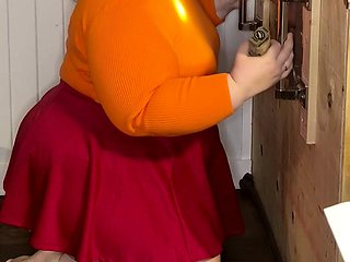 Jinkies- it looks to me like Velma had fun at my glory hole