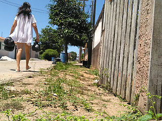 I walk on the street wearing only an open shirt.