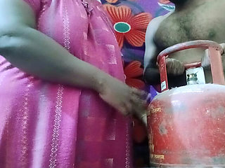 Hot Tamil Housewife Cheats with Gas Delivery Guy - Loud Moaning & Dirty Talk