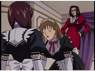 The New Maid Applies For A Job At The Mansion, And The Yuri Drama Ends With A Double Climax With Hentai Anime