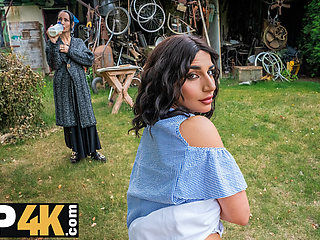 HUNT4K. Hunter loved the outdoor sex with a hot brunette chick