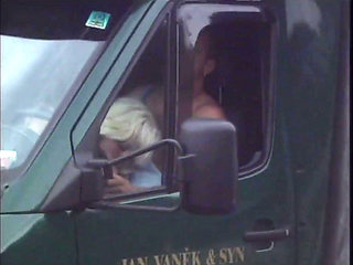 Blonde Horny MILF Have a Hard Sex Inside the Car