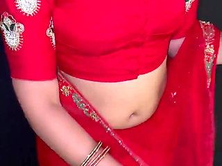 Sexy Bhabhi Fucking with Devar in Red Saree
