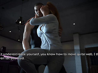 The Stepmother Is Dancing Playfully with the Neighbor