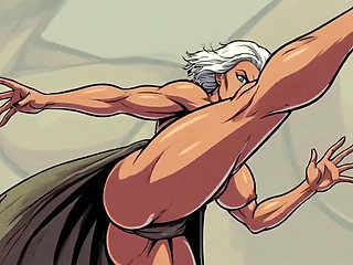 Ai Athletic Women in Cartoon Scenes