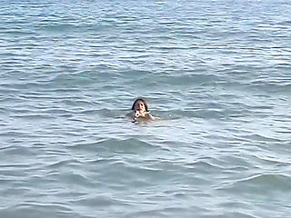 Teen on vacation with her boyfriend