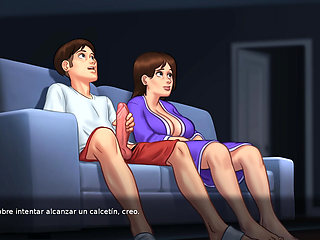 MY STEPMOM CATCHES ME MASTURBATING AND ENDS UP MASTURBATING BY MY SIDE TOO -summertime saga