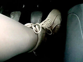 Driving and Pedal Pumping in Suede Soft Flat Boots