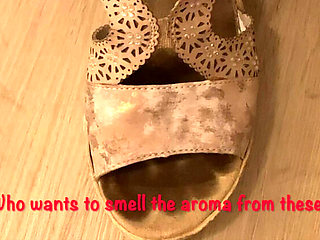 Stinky Shoe Foot Fetish with Mature British Granny in LBD & Heels - Big Natural Tits Amateur Homemade