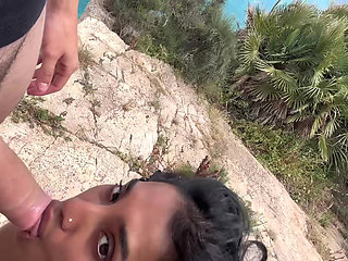 Sex on a Cliff My Husband Cums on My Ass- Yasmina Khan