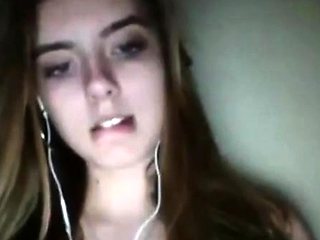 Sexy Teen Shows Off Her Big Boobs and Masturbates on Omegle