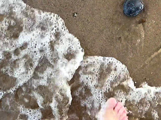 Barefoot Walking on the Beach Sfw