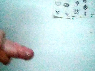 Standing and kneeling, jerking off