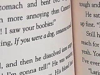 Livie Blainn Milks Cory Strokes While Reading