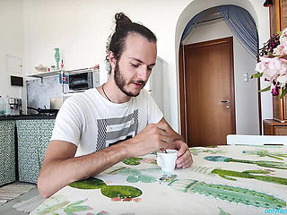 Italian Gardener Gets Big Natural Tits Titjob - ElivaLove POV HD