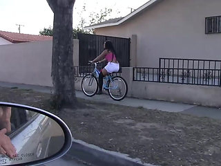 Hot young brunette takes a big cock in her sexy body