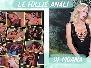 Moana Pozzi Anal Orgy with Joey Silvera - Huge Cock Doggy Style & Cum in Mouth