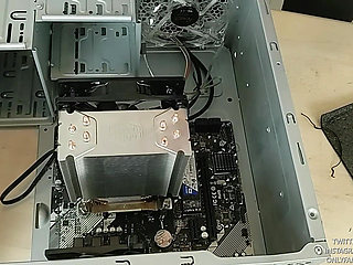 Hot Nerd Builds Her First Pc Topless