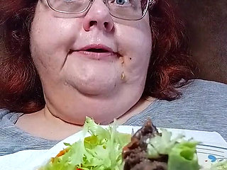 Ate a big meal homemade taco dinner