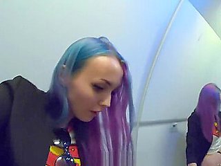 4K Jerking off my pussy in the airplane and cum Sia Siberia