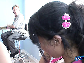 Busty Teen Brunette Seduces Stepdad For Hardcore Fuck While Stepmom Is Out