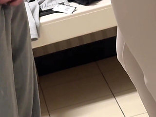 Fitting Room Manager Deep Throating Boss in the Fitting Room Big 8 Inch Dick