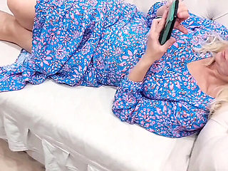 Blonde German MILF Selena701 Naked on Sofa Fetish Sex