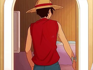 Nami from One Piece gets ready for some hardcore action on the ship