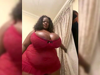 Black SSBBW Outdoor Striptease