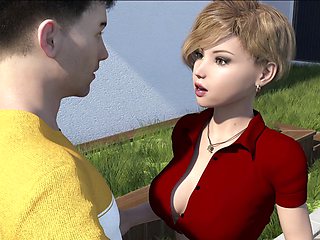 Hot brunette with big boobs and a shy side