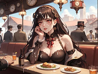Creamy Steampunk Seduction: Maid's Whipped Cream Explosion